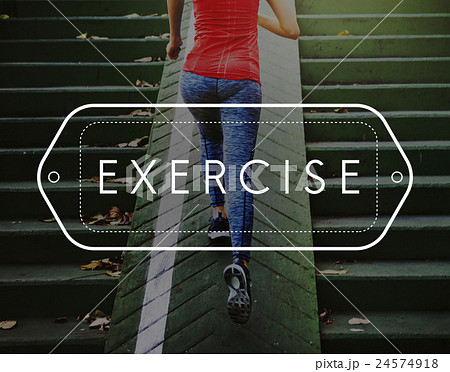 Exercise Active Fitness Lifestyle Practice Wellbeing Concept Exercise Active Fitness Lifestyle Practice Wellbeing Concept 24574918