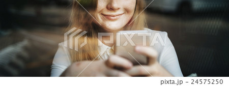 Social Media Browsing Pretty Girl Youth Culture Concept Social Media Browsing Pretty Girl Youth Culture Concept 24575250