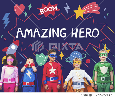 Superhero Kids Imagination Power Helper Concept 24575437