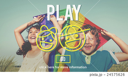 Play Fun Amusement Happiness Activity Playground Concept 24575626