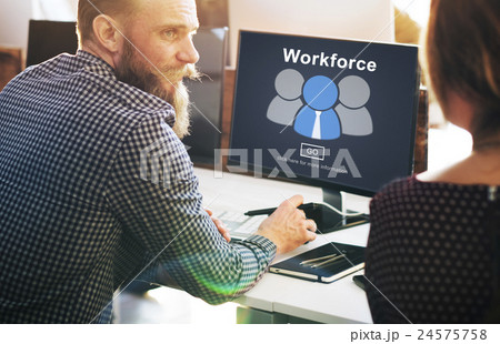 Workforce Team Teamwork Connection Partnership Concept 24575758