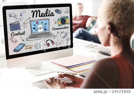 Media Multimedia Social Media Online Concept 24575930