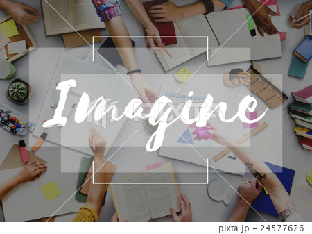Imagine Create Curate Conceptualize Ideas Concept 24577626