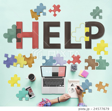 Help Helping Supporting Service Concept 24577679