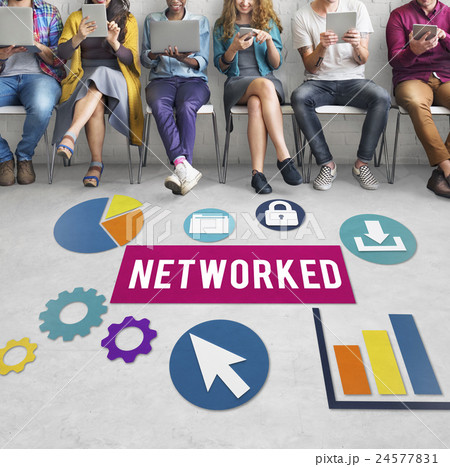Networked Networking Internet Connection Concept Networked Networking Internet Connection Concept 24577831
