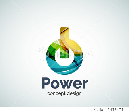 Power button logo template Power button logo template 24584754