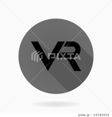 Fine Vector Flat Icon With VR Logo 24585050