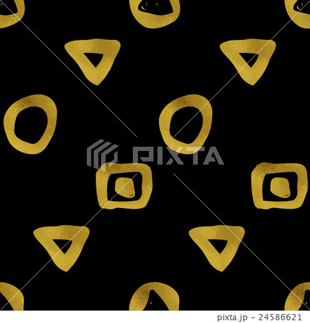 Geometric black and gold seamless pattern Geometric black and gold seamless pattern 24586621