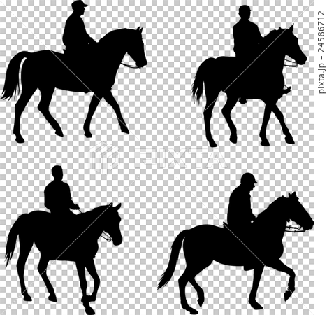 horsemen silhouettes 24586712