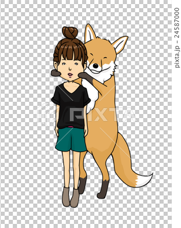 狐につままれる