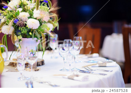 Table set for some festive event or wedding 24587528