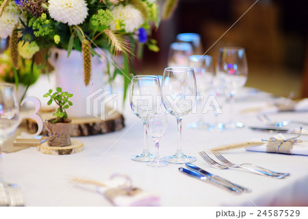Table set for some festive event or wedding 24587529
