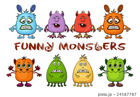 Cartoon Monsters Set 24587787