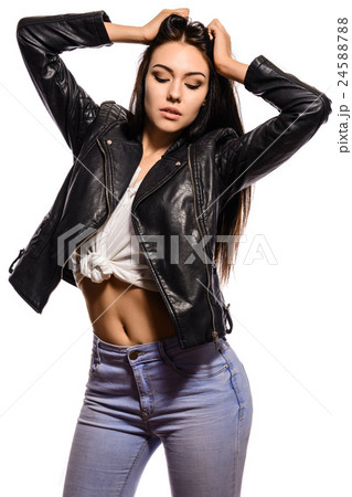 Pretty young sexy fashion sensual woman posing Pretty young sexy fashion sensual woman posing 24588788