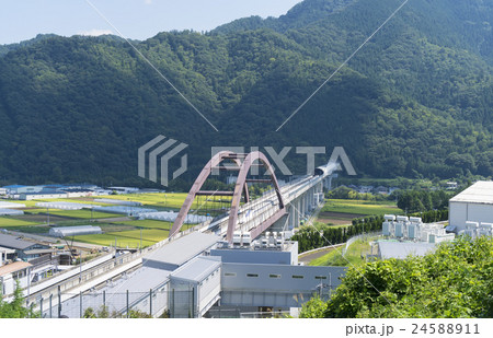 リニア中央新幹線　L0系　俯瞰　山 24588911