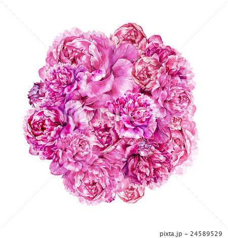 Watercolor round composition Watercolor round composition 24589529