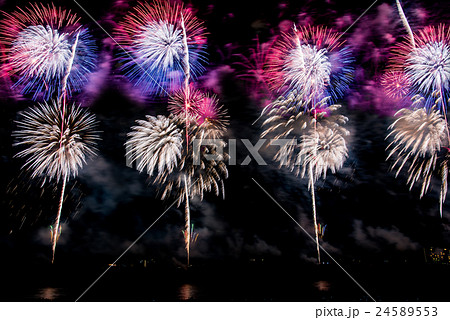 新潟県 長岡まつり花火大会の花火 新潟県 長岡まつり花火大会の花火 24589553