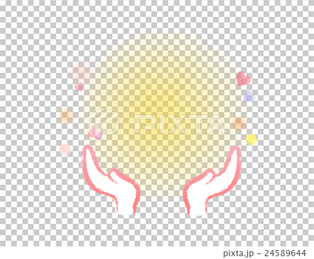 Illustration of reaching hand (with character space) 24589644