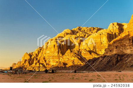 Wadi Rum desert landscape - Jordan Wadi Rum desert landscape - Jordan 24592038