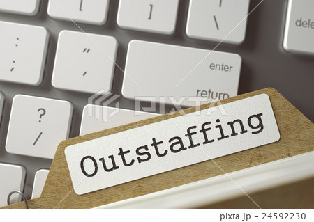 Folder Index Outstaffing. 3D Illustration. Folder Index Outstaffing. 3D Illustration. 24592230