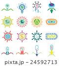 simple virus graphic in many  form 24592713