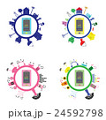 mobilephone and music with broadcast and wifi 24592798