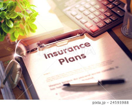 Insurance Plans on Clipboard. 3D Illustration. Insurance Plans on Clipboard. 3D Illustration. 24593988
