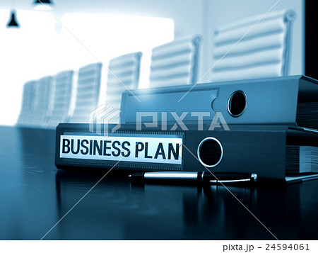 Business Plan on Folder. Blurred Image. 3D 24594061