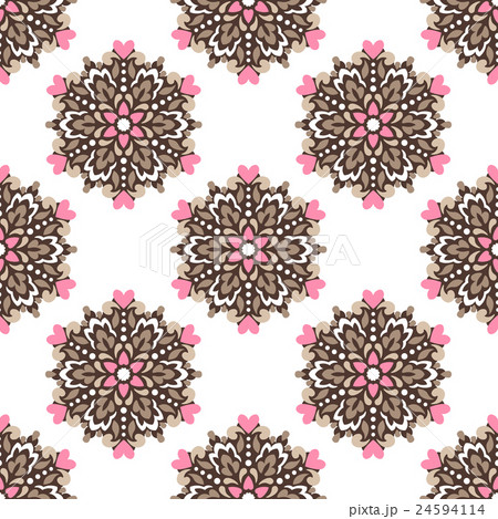 Seamless background with abstract ethnic pattern. 24594114