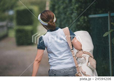 Japanese woman golfer , housewife Japanese woman golfer , housewife 24594206