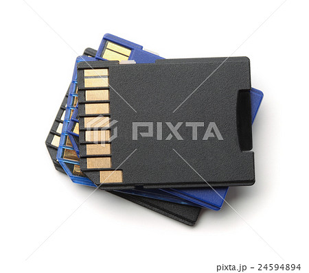 Stack of SD memory cards 24594894
