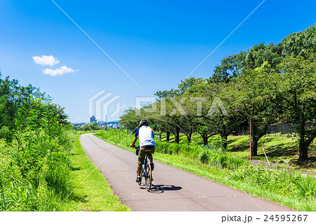 多摩川 サイクリングロード 多摩川 サイクリングロード 24595267