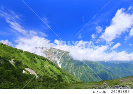 北アルプス・夏の白馬連山 24595397