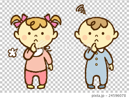 赤ちゃん 男の子 女の子 ため息 赤ちゃん 男の子 女の子 ため息 24596078