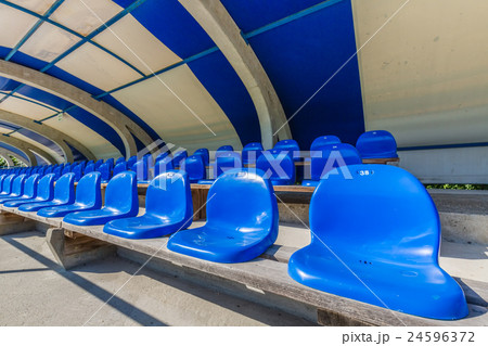 Seats on tribune sports stadium Seats on tribune sports stadium 24596372