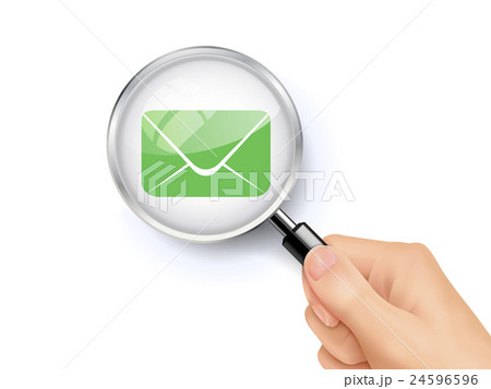 magnify glass of mail 24596596