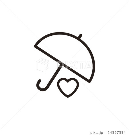 Heart Umbrella icon 24597554