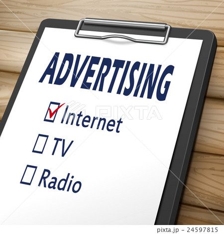advertising clipboard illustration 24597815