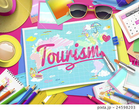 Tourism on map Tourism on map 24598203
