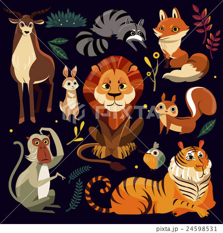 cartoon animals set cartoon animals set 24598531