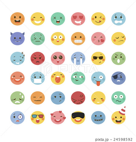 Adorable emoticon design 24598592