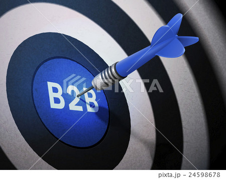 B2B target hitting by dart arrow B2B target hitting by dart arrow 24598678