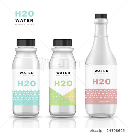 Trendy water bottle template 24598696