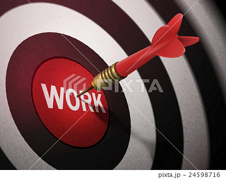 WORK target hitting by dart arrow 24598716