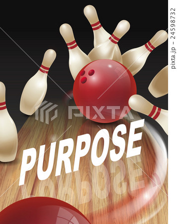 strike bowling 3D illustration strike bowling 3D illustration 24598732
