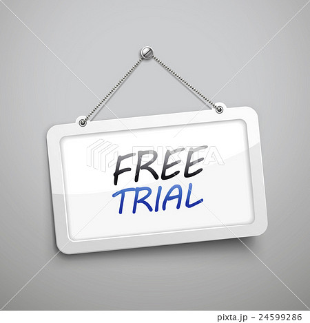free trial hanging sign free trial hanging sign 24599286