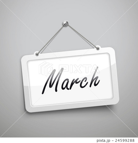 March hanging sign March hanging sign 24599288