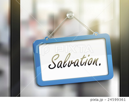 salvation hanging sign salvation hanging sign 24599361