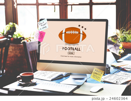 Football Game Ball Play Sports Graphics Concept Football Game Ball Play Sports Graphics Concept 24602364