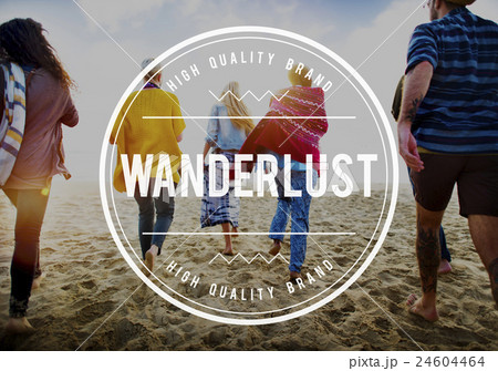 Wanderlust Travel Backpack Adventure Journey Concept 24604464